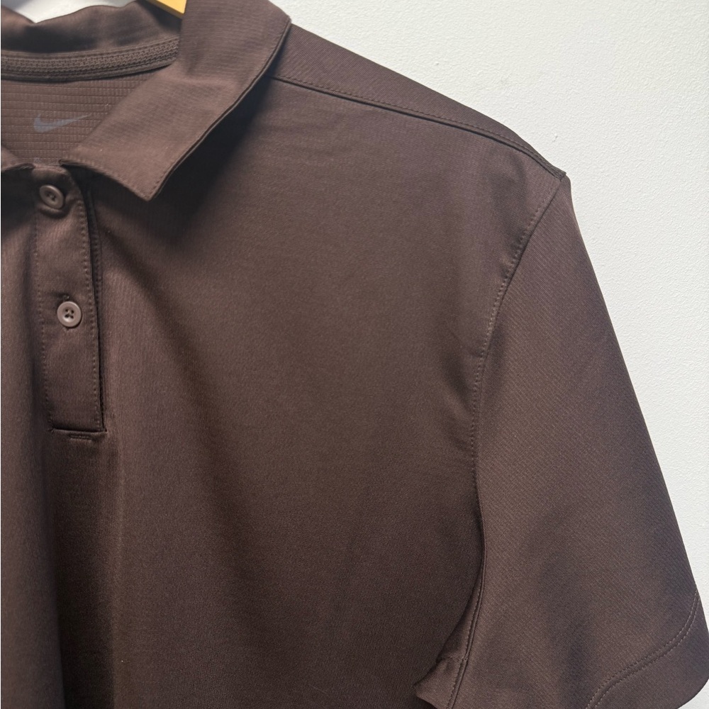 Nike Dri-Fit Brown Polo Shirt Men’s XL Golf Active - Picture 2 of 9